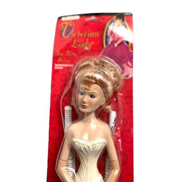 New Victorian Lady Poseable Head Doll Swivel Arm Tea Party Dress Crochet Instruc - Picture 2 of 5